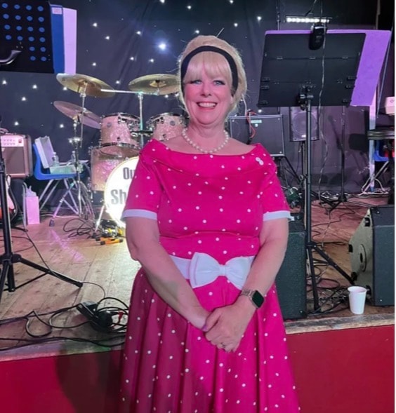 Fundraiser dressed up for a charity event