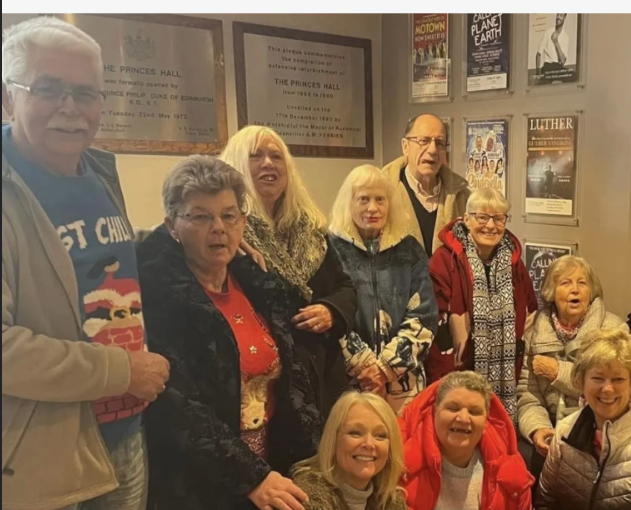 Large group of community members gathered at The Princes Hall